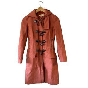 Michael Kors Collection Red Wool Coat Size 0